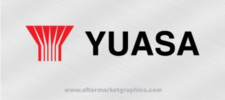 Yuasa Batteries Decals - Pair (2 pieces)